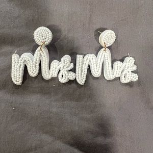 Mrs and Bride Earrings
